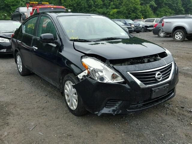 3N1CN7AP3EL822274 - 2014 NISSAN VERSA BLACK photo 1