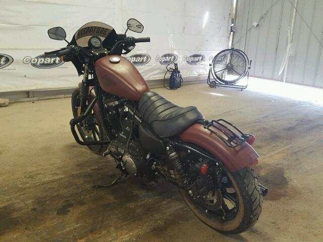 1HD4LE218HC405415 - 2017 HARLEY-DAVIDSON XL883 IRON BURGUNDY photo 3