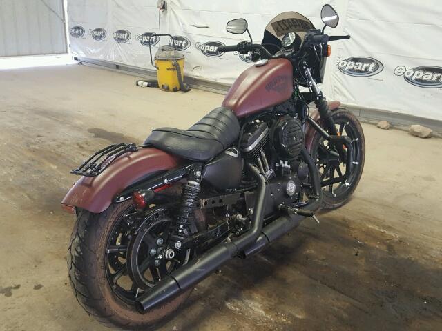 1HD4LE218HC405415 - 2017 HARLEY-DAVIDSON XL883 IRON BURGUNDY photo 4