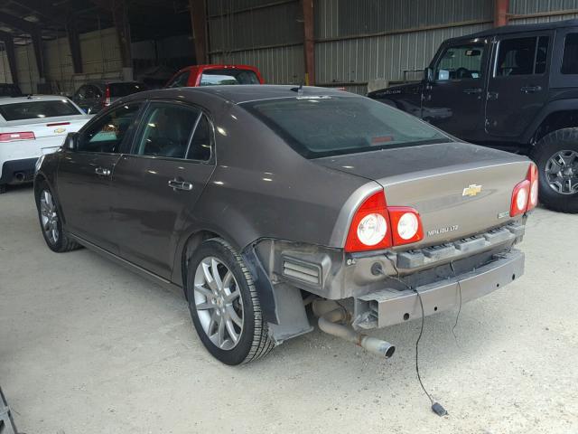 1G1ZE5EU8BF361034 - 2011 CHEVROLET MALIBU LTZ 棕色 照片 3
