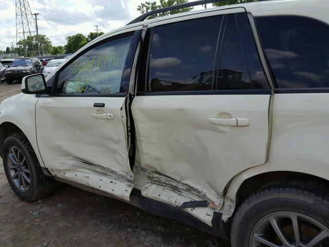 2FMDK48C78BB26444 - 2008 FORD EDGE SEL CREAM photo 9