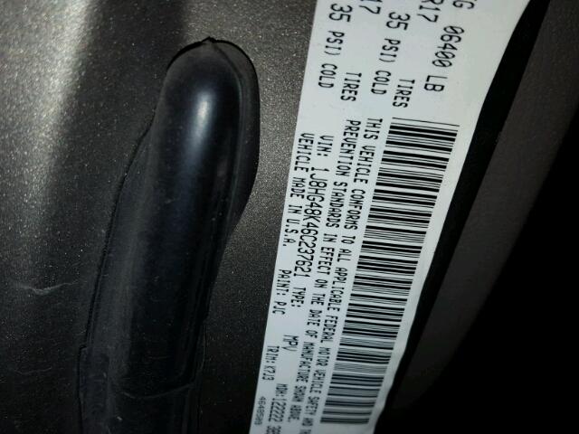 1J8HG48K46C237621 - 2006 JEEP COMMANDER თაფლისფერი ფოტო 10