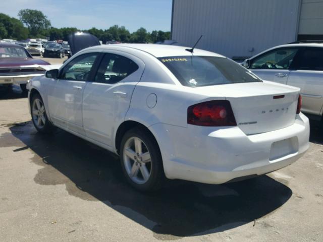 1B3BD1FB2BN590625 - 2011 DODGE AVENGER MA WHITE photo 3