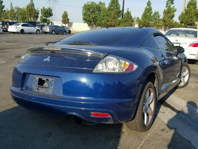 4A3AK24F69E013342 - 2009 MITSUBISHI ECLIPSE GS BLUE photo 4