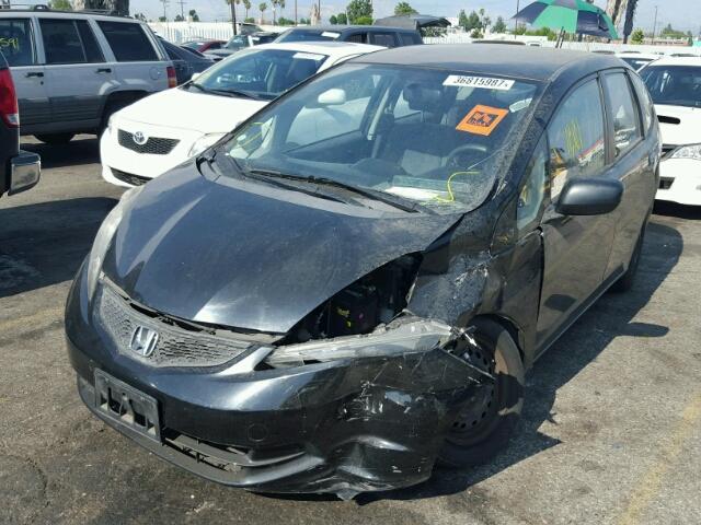 JHMGE88229S016432 - 2009 HONDA FIT BLACK photo 2