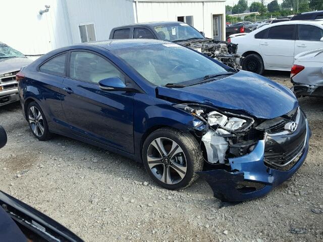 KMHDH6AH7EU028553 - 2014 HYUNDAI ELANTRA CO BLUE photo 9