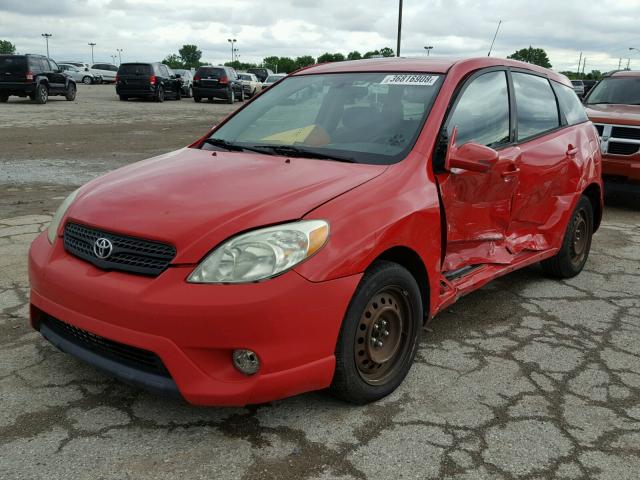 2T1KR32E76C586056 - 2006 TOYOTA COROLLA MA RED photo 2