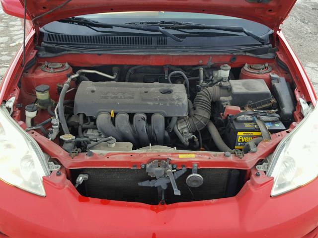 2T1KR32E76C586056 - 2006 TOYOTA COROLLA MA RED photo 7