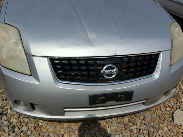 3N1AB61E28L629725 - 2008 NISSAN SENTRA 2.0 SILVER photo 9