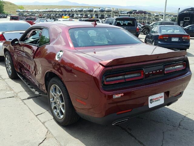 2C3CDZGG2HH605108 - 2017 DODGE CHALLENGER BURGUNDY photo 3