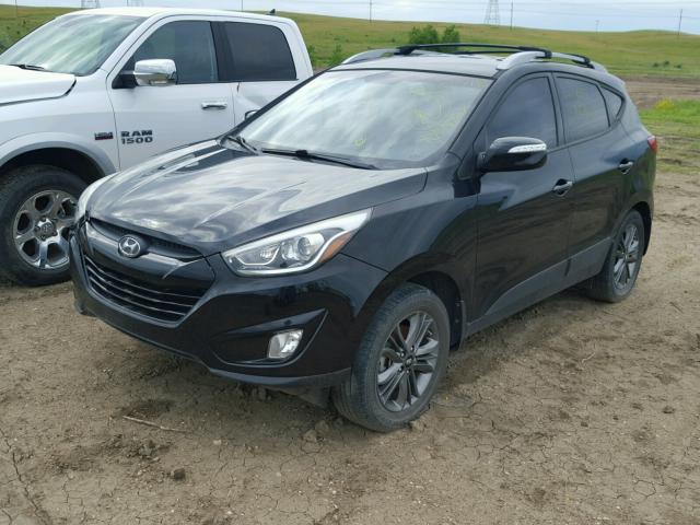 KM8JUCAG4EU936883 - 2014 HYUNDAI TUCSON GLS BLACK photo 2