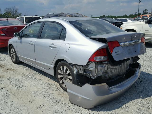 2HGFA16949H328471 - 2009 HONDA CIVIC EXL 银色 照片 3