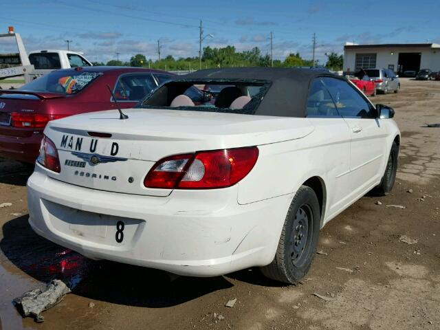 1C3LC45K88N185391 - 2008 CHRYSLER SEBRING WHITE photo 4