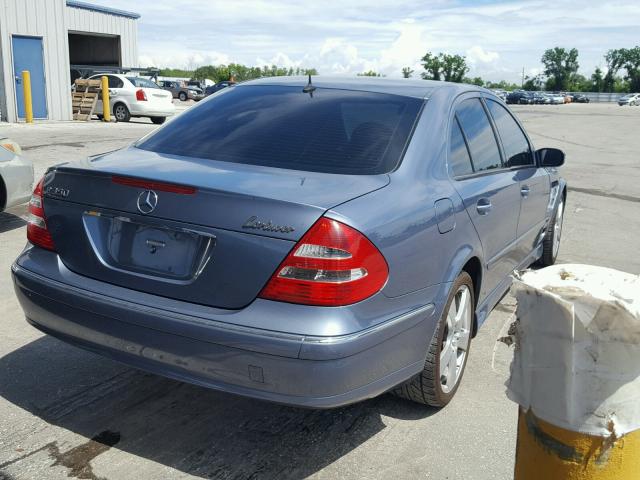 WDBUF56J46A781457 - 2006 MERCEDES-BENZ E 350 BLUE photo 4