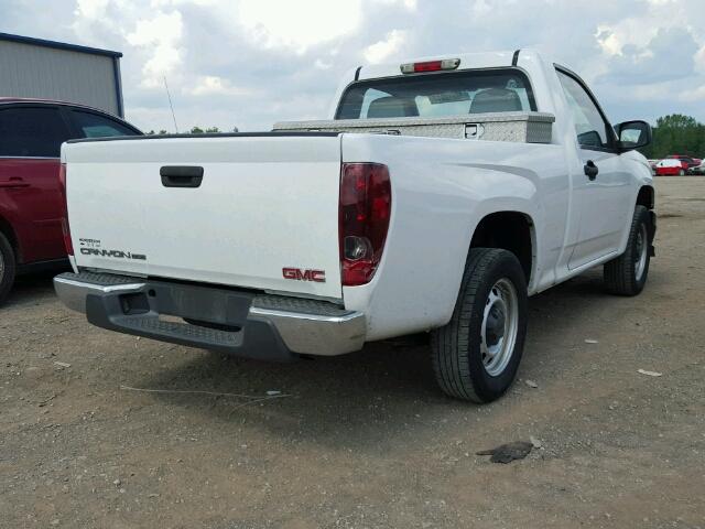 1GTCSBD99A8145035 - 2010 GMC CANYON WHITE photo 4