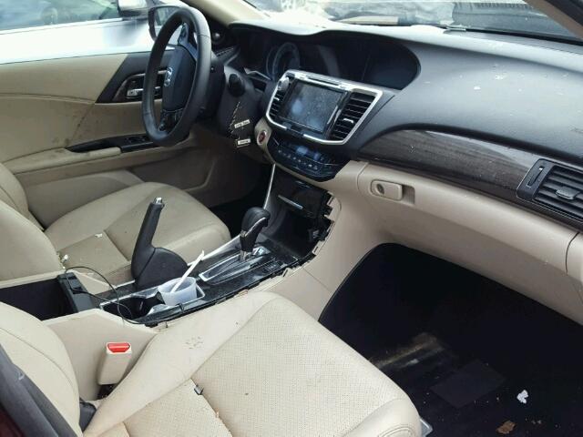 1HGCR2F83HA186474 - 2017 HONDA ACCORD EXL Bordo foto 5