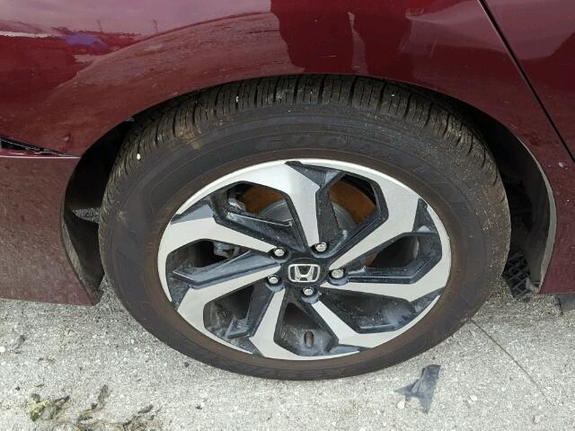 1HGCR2F83HA186474 - 2017 HONDA ACCORD EXL Bordo foto 9