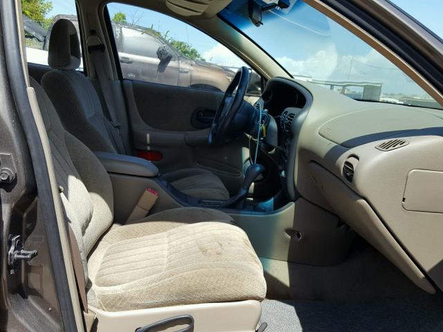 1G2WP52KX1F172749 - 2001 PONTIAC GRAND PRIX BROWN photo 5