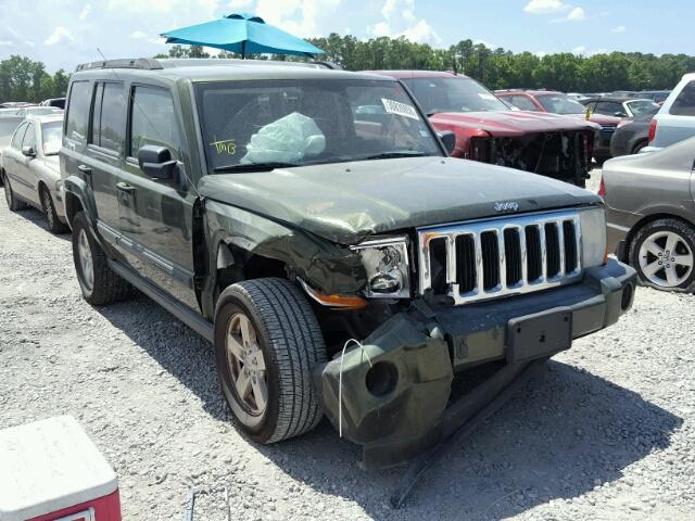 1J8HH48K37C556975 - 2007 JEEP COMMANDER GREEN photo 1