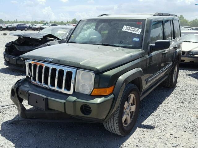 1J8HH48K37C556975 - 2007 JEEP COMMANDER GREEN photo 2