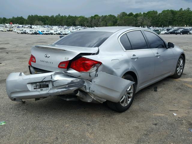 JNKCV61E59M010491 - 2009 INFINITI G37 BASE SILVER photo 4