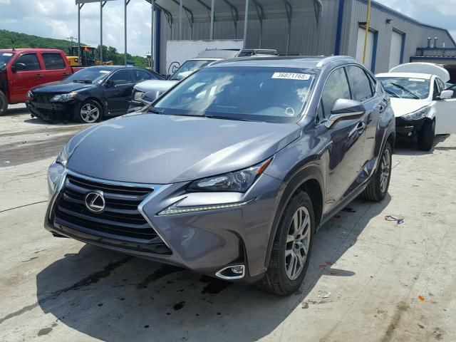 JTJYARBZXF2013624 - 2015 LEXUS NX 200T CHARCOAL photo 2