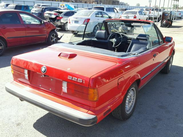 WBABB2306H1941143 - 1987 BMW 325 I AUTO RED photo 4