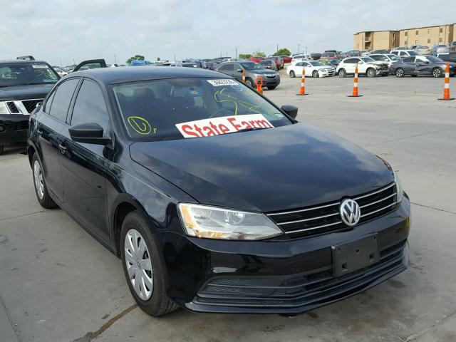 3VW2K7AJ2FM357301 - 2015 VOLKSWAGEN JETTA BASE 黑色 照片 1