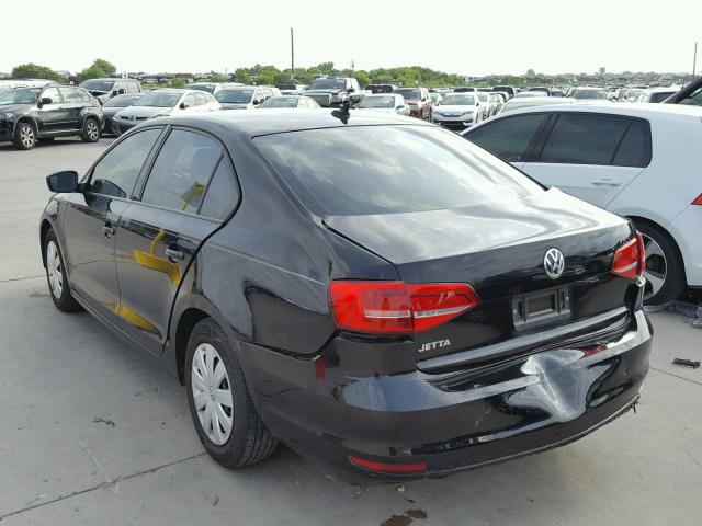 3VW2K7AJ2FM357301 - 2015 VOLKSWAGEN JETTA BASE 黑色 照片 3