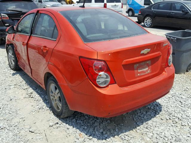 1G1JA5SH3C4119314 - 2012 CHEVROLET SONIC LS 橙色 照片 3