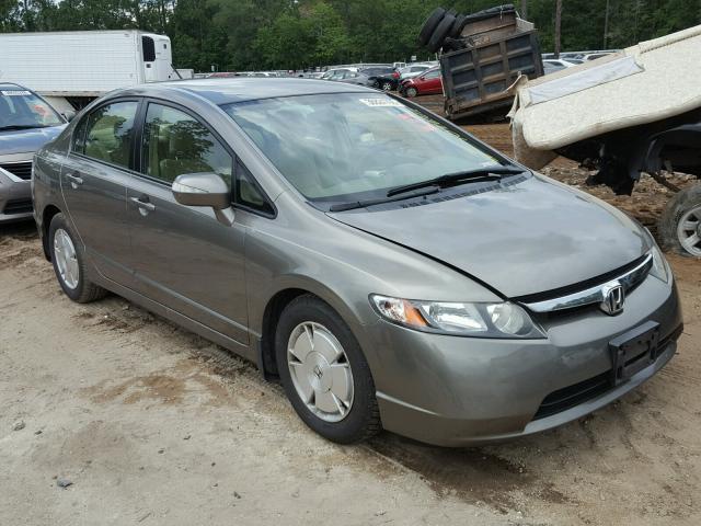 JHMFA36286S023782 - 2006 HONDA CIVIC HYBR SILVER photo 1