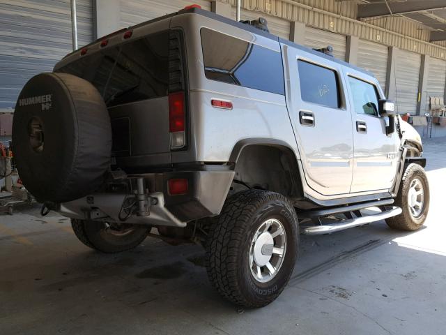 5GRGN23818H101959 - 2008 HUMMER H2 SILVER photo 4