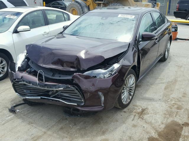 4T1BK1EB0JU287624 - 2018 TOYOTA AVALON XLE MAROON photo 2