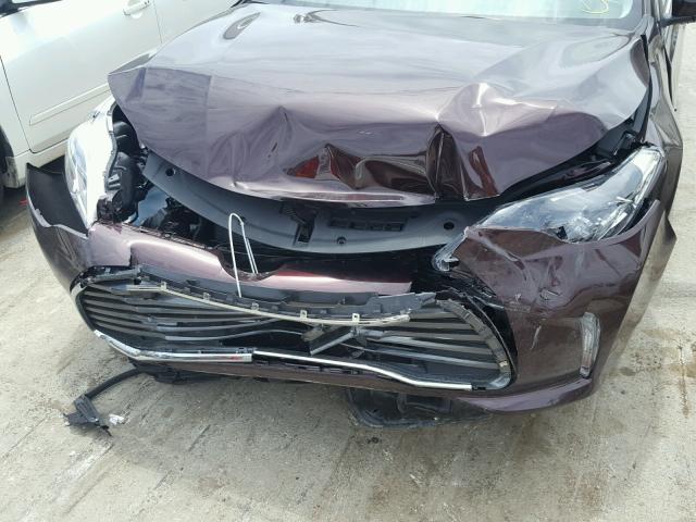 4T1BK1EB0JU287624 - 2018 TOYOTA AVALON XLE MAROON photo 9