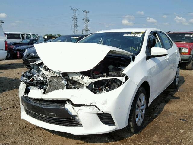 2T1BURHE2GC620592 - 2016 TOYOTA COROLLA L WHITE photo 2