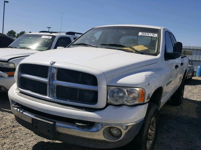 3D7KU28673G806036 - 2003 DODGE RAM 2500 S WHITE photo 2