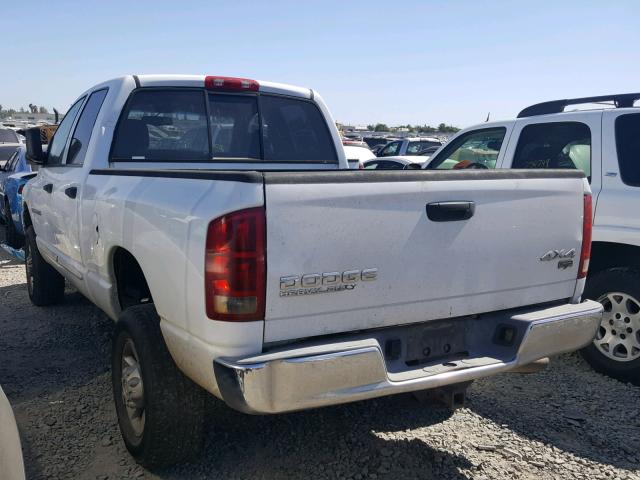 3D7KU28673G806036 - 2003 DODGE RAM 2500 S WHITE photo 3