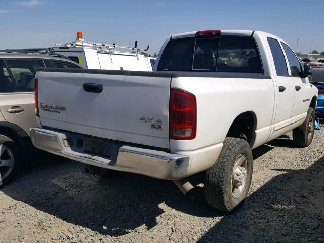 3D7KU28673G806036 - 2003 DODGE RAM 2500 S WHITE photo 4