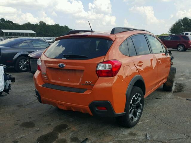 JF2GPACC2F9307133 - 2015 SUBARU XV CROSSTR ORANGE photo 4