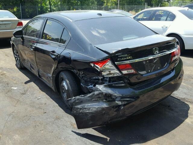 2HGFB2F97FH520031 - 2015 HONDA CIVIC EXL 黑色 照片 3