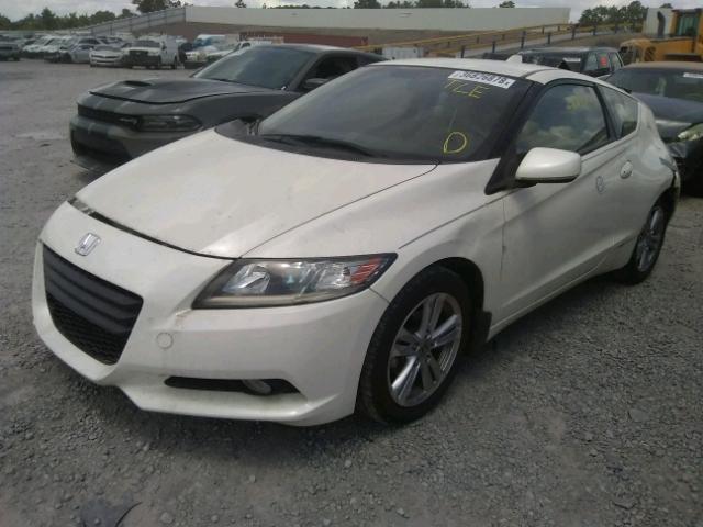 JHMZF1D62CS005475 - 2012 HONDA CR-Z EX WHITE photo 2