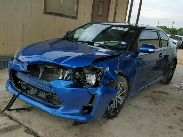 JTKJF5C71E3087902 - 2014 TOYOTA SCION TC 蓝色 照片 2