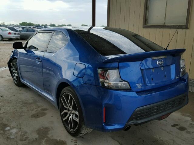 JTKJF5C71E3087902 - 2014 TOYOTA SCION TC BLUE photo 3