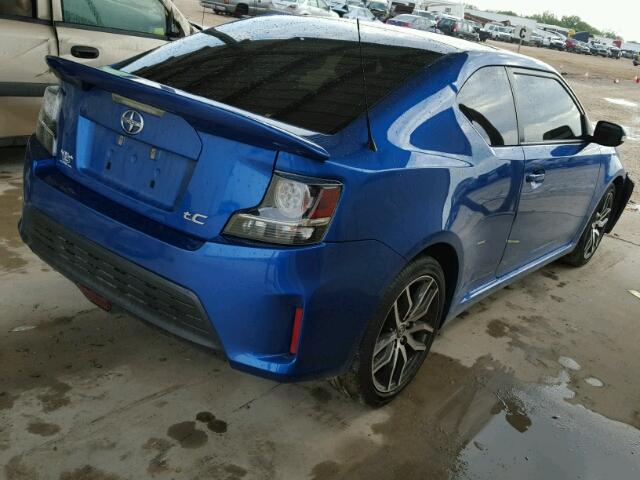 JTKJF5C71E3087902 - 2014 TOYOTA SCION TC 蓝色 照片 4