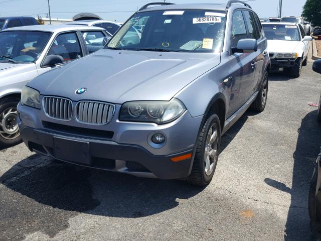 WBXPC93437WF22210 - 2007 BMW X3 3.0SI GRAY photo 2