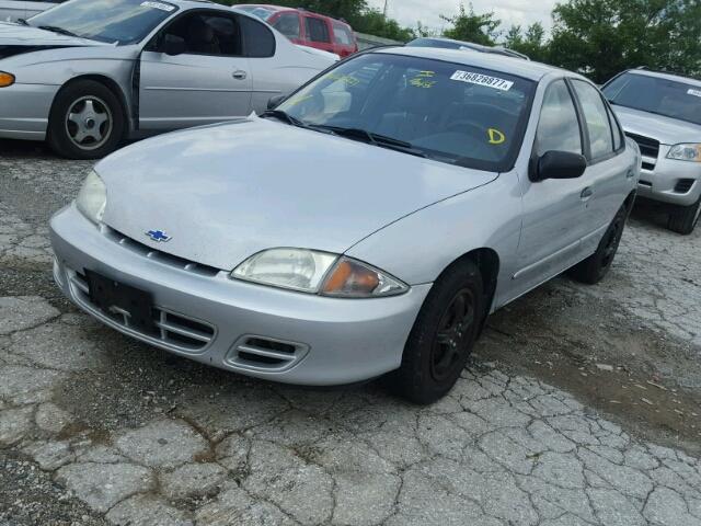 1G1JC524627120221 - 2002 CHEVROLET CAVALIER SILVER photo 2