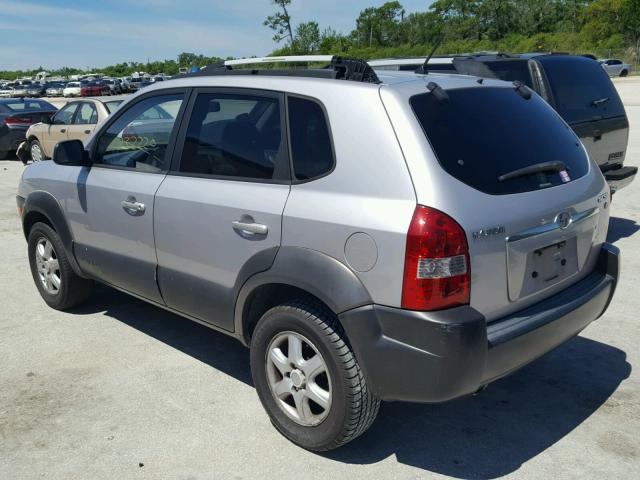 KM8JN12D85U123665 - 2005 HYUNDAI TUCSON GLS SILVER photo 3