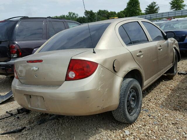 1G1AK55F867627384 - 2006 CHEVROLET COBALT LS GOLD photo 4