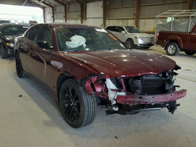 2C3CDXBG0JH202925 - 2018 DODGE CHARGER SX MAROON photo 1