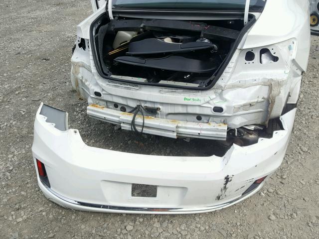 1HGCT1B83EA003815 - 2014 HONDA ACCORD EXL WHITE photo 9